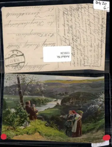 118124,Deutsche Kunst 535 C. Schultheiß An der Weser Militärpflege Feldpost