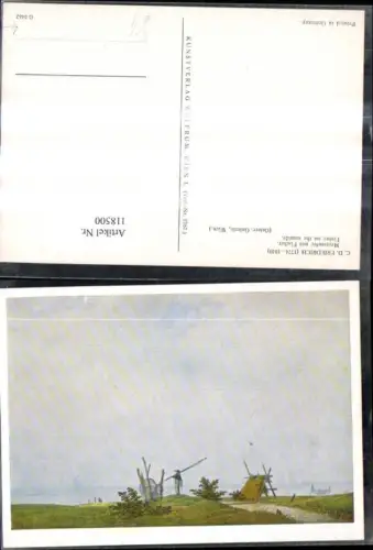 118500,Künstler Ak C. D. Friedrich Meeresufer m. Fischer