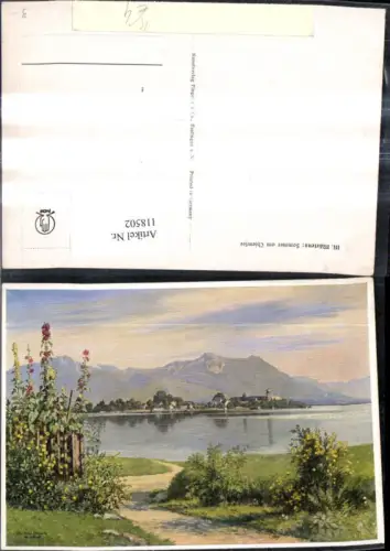 118502,Künstler Ak M. Märtens Sommer a. Chiemsee
