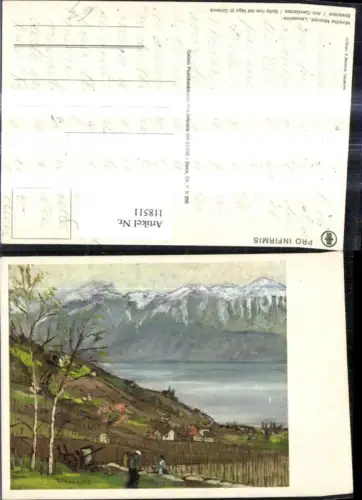118511,Künstler Ak Mireille Monod Am Genfersee