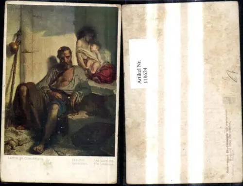 118624,Künstler Ak Jaroslav Cermak Lazaronen Mann Kinder