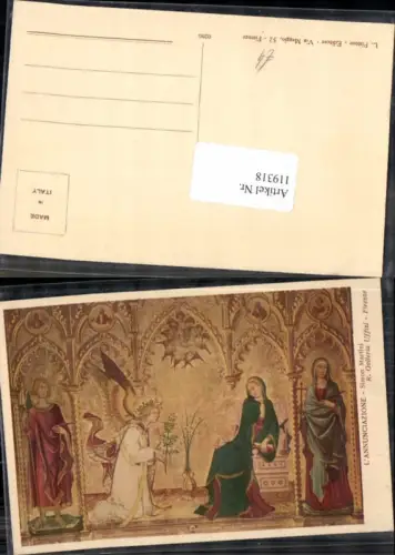 119318,Simon Martini R. Galleria Uffizi Firenze