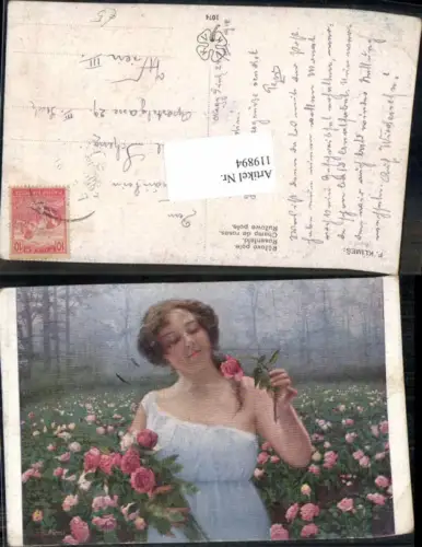 119894,F. Klimes Rosenfeld Frau Rosen Blumen