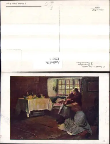 120013,Künstler Ak F. Bramley In Verzweiflung