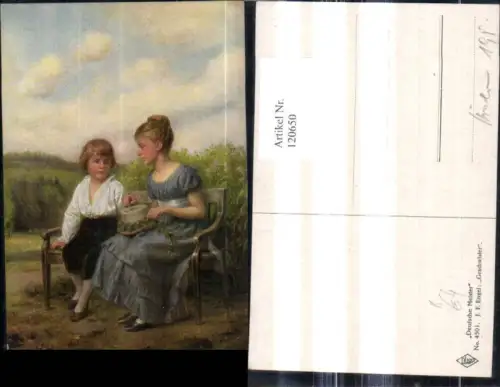 120650,Künstler Ak J. F. Engel Geschwister
