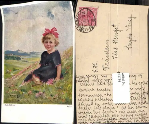 123754,Robert Völcker Erika Süsses Kind in Wiese