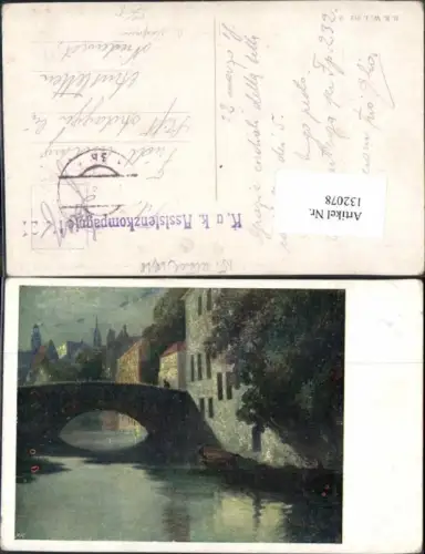 132078,A. Kaufmann Künstlerkarte B.K.W.I 912-2 Feldpost Assistenzkomp. 21