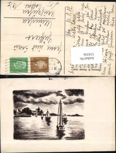 134336,Bamann R. Merkel 1929 Künstlerkarte