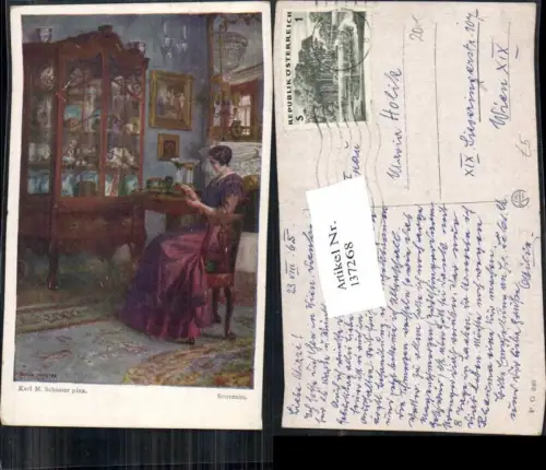 137268,Karl Maria Schuster Souvenire Schrank Frau