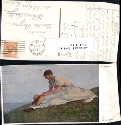 138110,F. Trimmel Auf der Höhe Hut Frau
