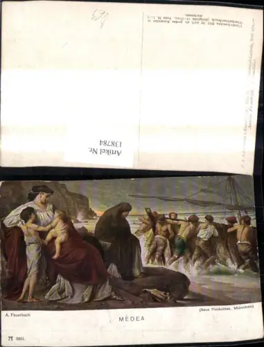 138784,Künstler Ak A. Feuerbach Medea pub F. A. Ackermann 272