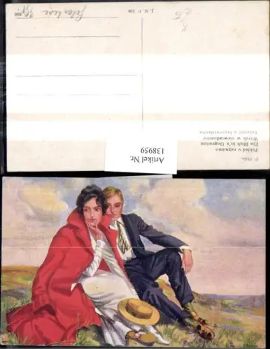 138959,Künstler Ak F. Fiala Ein Blick ins Ungewisse Paar