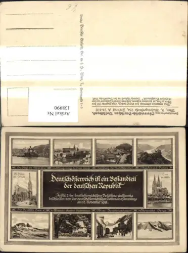 138990,Künstler Ak Mehrbild Salzburg Dom zu Köln Die Deutsche See pub Verlag Deutsche Einheit