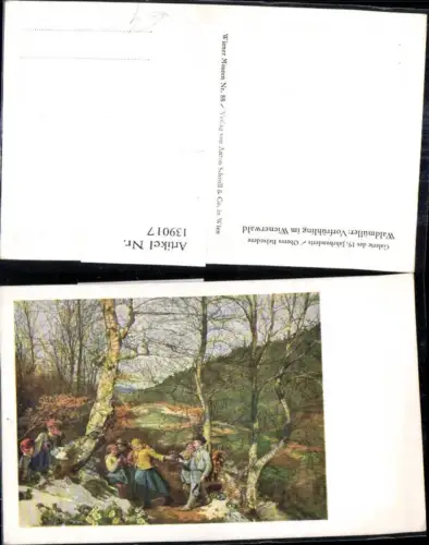139017,Künstler Ak Waldmüller Vorfrühling im Wienerwald