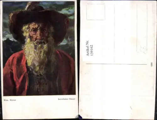 139162,Künstler Ak Riss Meran Sarnthaler Bauer