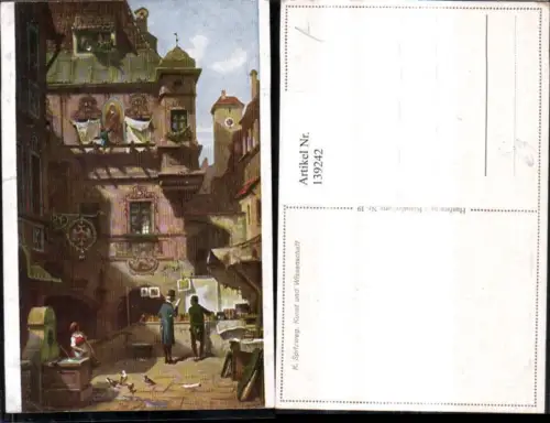 139242,Künstler Ak K. Spitzweg Kunst und Wissenschaft