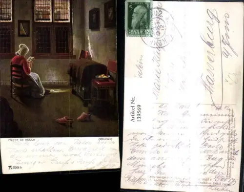 139569,Künstler Ak Pieter de Hooch Holländerstube pub F. A. Ackermann 204beuro2068b