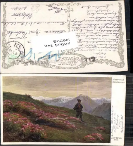 146225,Almenrausch Jagd Jäger Josef Straka Feldpost 521 Feldpostamt