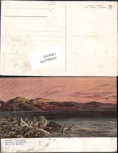 149797,F. Perlberg Abend am Toten Meer Palästina