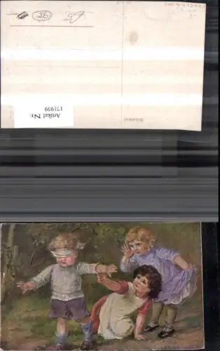 171939,Künstler Ak Blindekuh Süsse Kinder b. Spielen