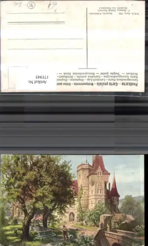 171945,Künstler Ak Schloß Boncourt sign F. Bukacz