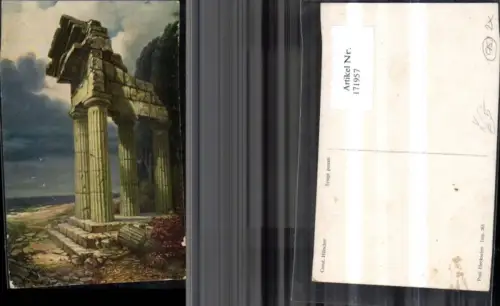 171957,Künstler Ak Tempel sign Const. Hölscher pub Paul Heckscher