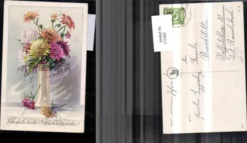 171992,Künstler Ak Blumen in einer Vase
