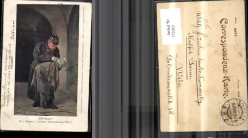 172020,Künstler Ak Carl Zewy Ein Fund Mann mit Baby in der Hand