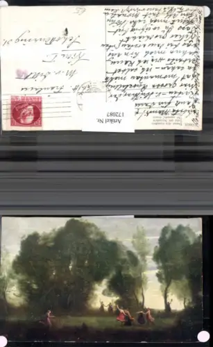 172087,Künstler Ak Corot Tanz der Nymphen Nymphe