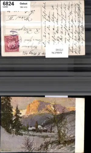 172102,Künstler Ak L. Prinz Winterlandschaft Berge