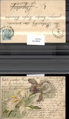 172132,Künstler Ak Litho Blumen