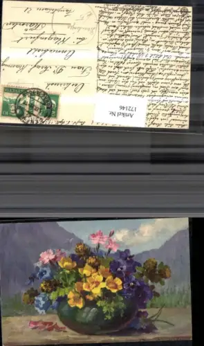 172146,Künstler Ak Roux Derendinger Blumen