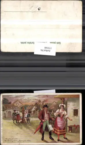 172160,Künstler Ak Rafael Neuber Verkaufte Braut Dorf Personen