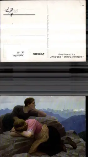 187161,Künstler Ak Th. Walch Imst Nr 1 Verlorene Heimat Südtirol