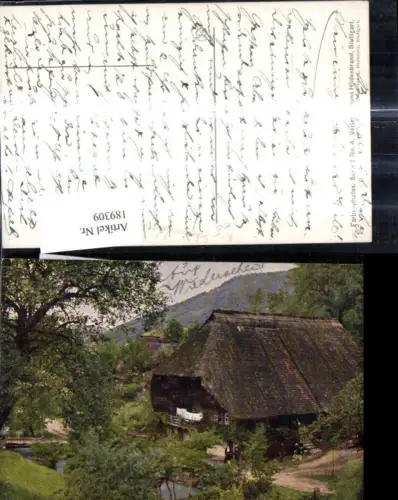 189309,Künstler Ak Schwarzwald Haus Bauernhaus Landschaft