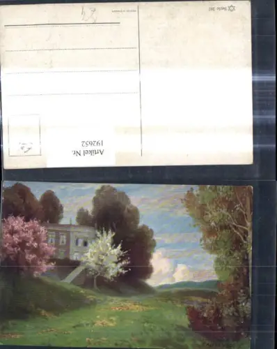 192652,Künstler Ak F. Alexander Haus Garten Landschaft
