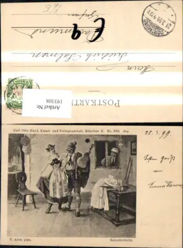 193308,Künstler Ak T. Aron Salontirolerin pub Carl Otto Hayd 3053