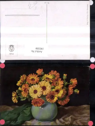193359,Künstler Ak N. H. Nendlberger Vase Blumen