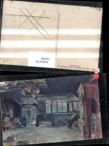 193492,Künstler AK H. Haase Im Flett des Katens d. Wwe. Hitscher Neuengamme Zimmer