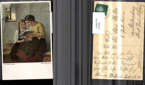 215044,Künstler Ak Alb. Müller-Lingke Die Geschwister