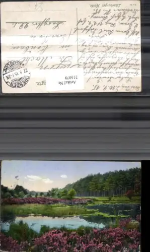 215079,Künstler Ak Lüneburger Heide