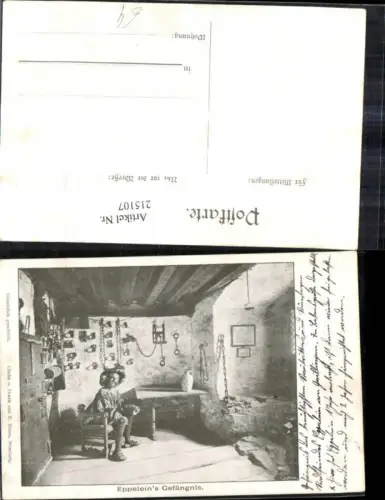 215107,Künstler Ak E. Nister Eppeleins Gefängnis