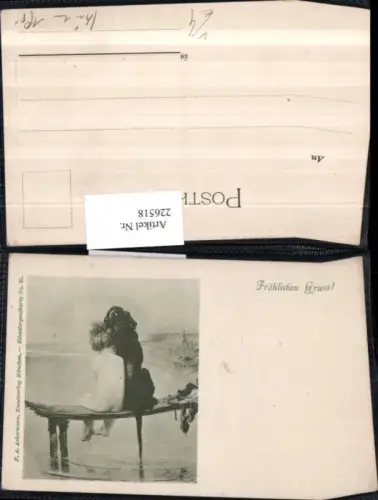 226518,Künstler AK Kind m. Hut pub F. A. Ackermann 21