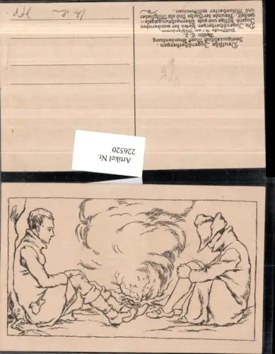 226520,Künstler AK Zeichnung Männer Hut pub Deutsche Jugendherbergen Berlin