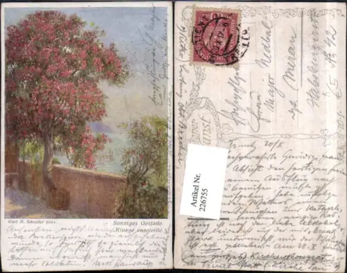 226755,Künstler AK Karl M. Schuster Sonniges Gestande Partie
