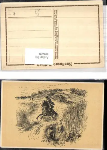 301458,Künstler Ak Adolf von Menzel Der Depeschenreiter pub Kunstwart 81