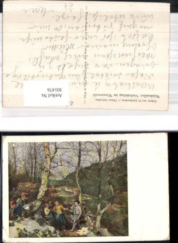 301476,Künstler Ak Waldmüller Vorfrühling i. Wienerwald Kinder Wald