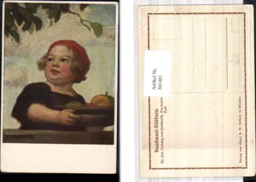 301481,Künstler Ak Ludwig von Zumbusch Der dralle Bub pub Kunstwart 226