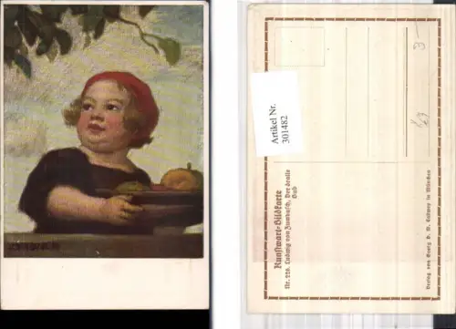 301482,Künstler Ak Ludwig von Zumbusch Der dralle Bub pub Kunstwart 226