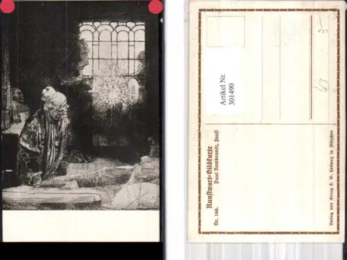 301490,Künstler Ak Paul Rembrandt Faust pub Kunstwart 166